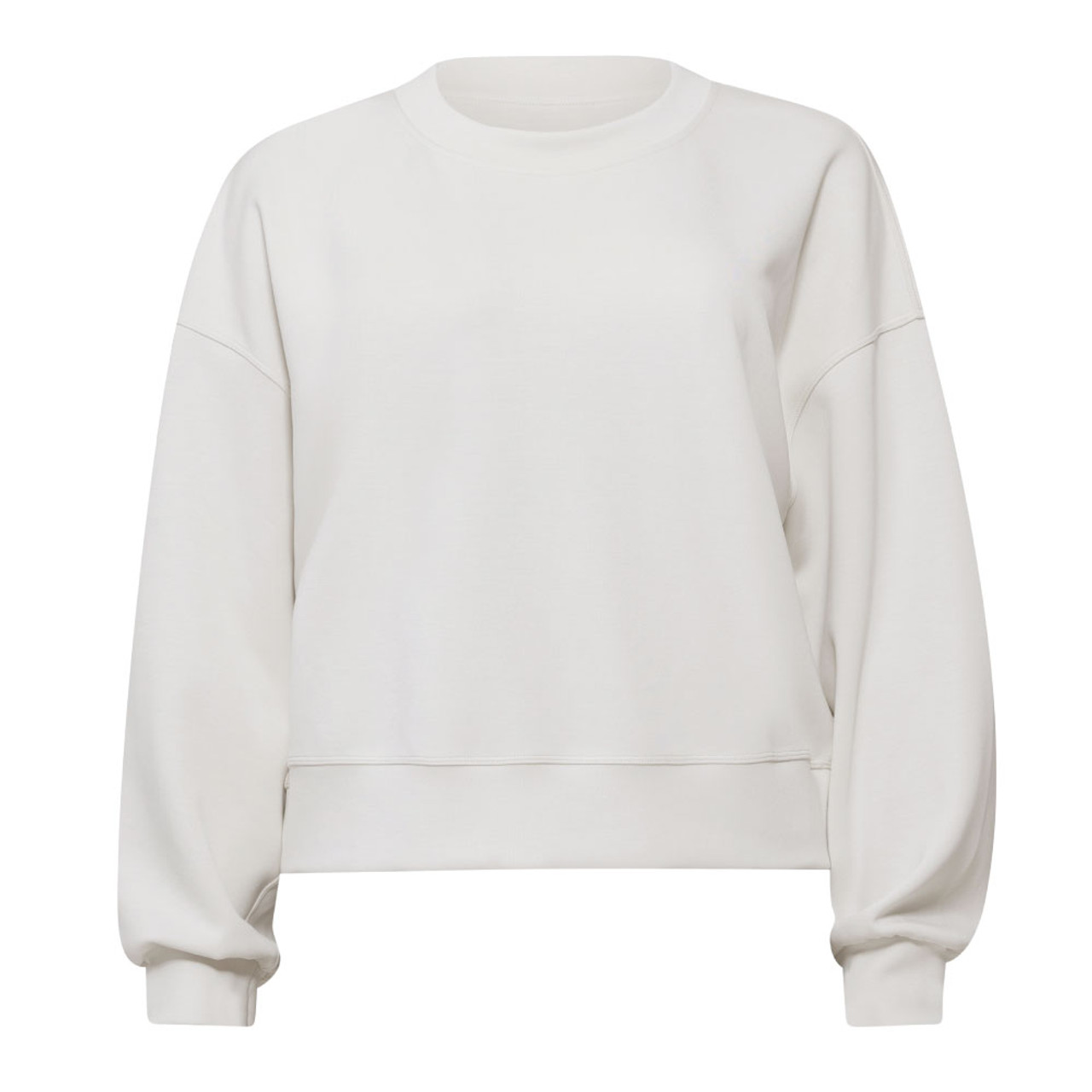 LULULEMON ホワイト スウェット lululemon Women's Light Ivory Perfectly Oversized Cropped