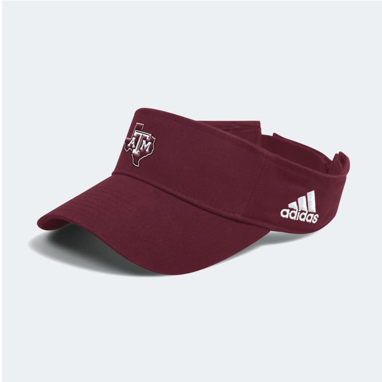 Ｍ・Ｕ　SPORTS 44 Adidas Maroon Team Adjustable Visor - Maroon U
