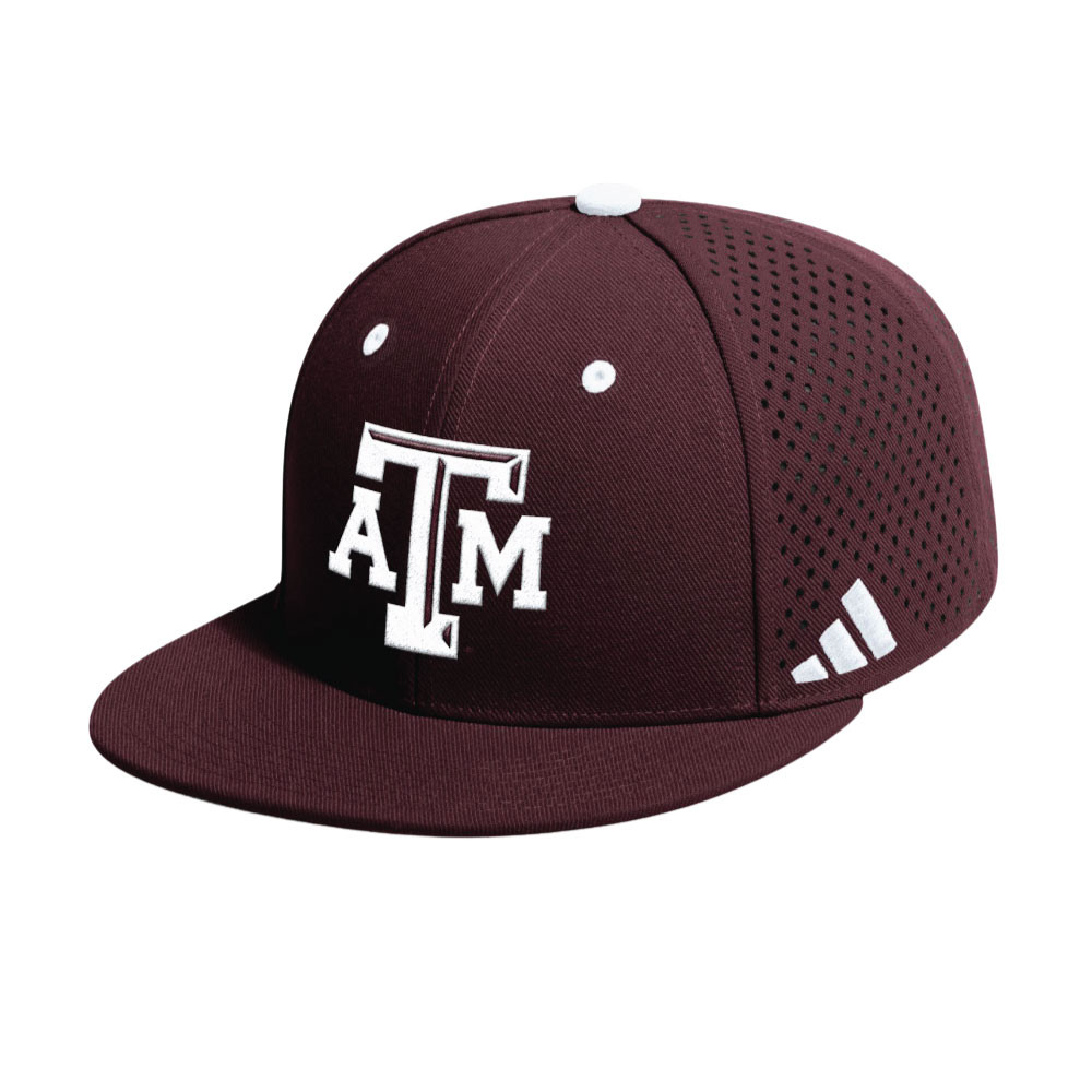 Adidas Maroon Perforated On-Field Fitted Cap - Maroon U