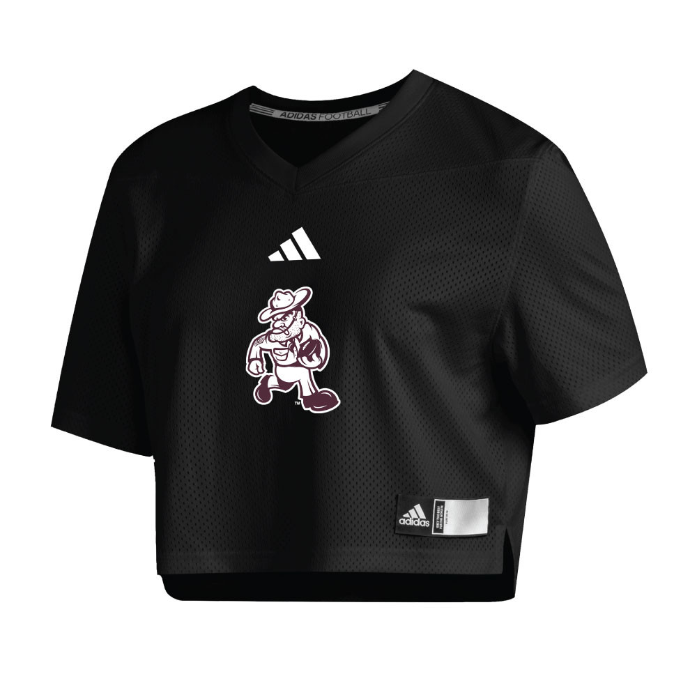 Adidas Women's Black Football Ol' Sarge Cropped Jersey - Maroon U
