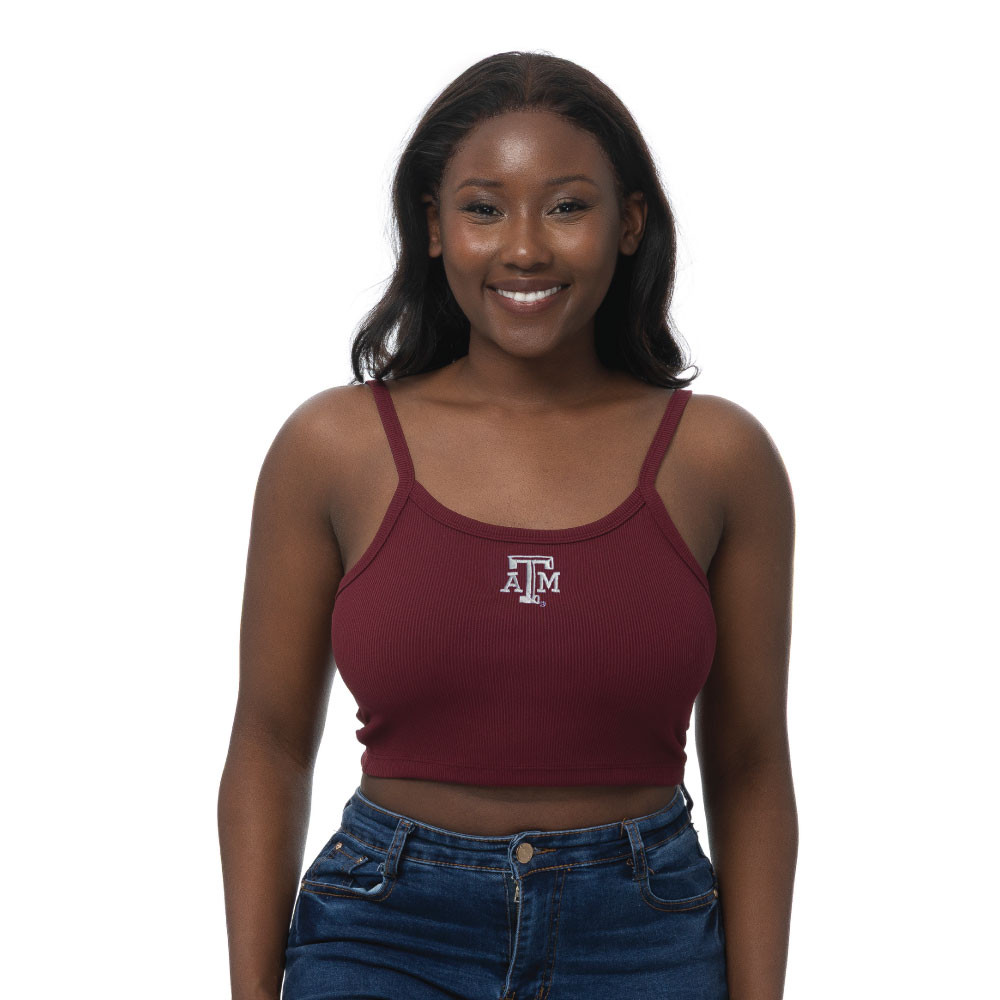 ZooZatz Women's Dark Maroon Cami Tank Top - Maroon U