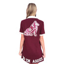 Brianna Cannon Maroon Club Dress with Sequined Reveille Logo