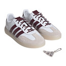 Adidas Texas A&M Aggies white sneakers with maroon stripes and laces.