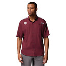 Columbia Men's Maroon & Gray Colorblock Short Sleeve Tamiami