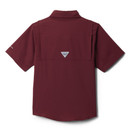 Columbia Youth Maroon Short Sleeve Tamiami