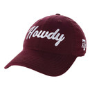 Legacy Texas A&M Aggies maroon adjustable cap with Howdy script and side logo
