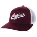 Legacy Maroon & White Aggies Script Cap