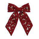 Shiraleah Texas A&M Aggies maroon bow hair clip featuring rhinestone embellishments for a game day look