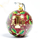 Kitty Keller Maroon Texas A&M Merry Christmas Ornament
