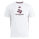 Adidas White 3-Stripe Short Sleeve Tee
