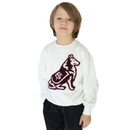 Gameday Social Youth White Reveille Chenille Crewneck
