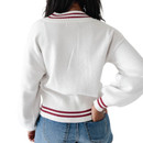 Gameday Social Cream Texas A&M Queen Stripe Sweater