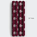 Aspen & Arlo Maroon Block A&M Logo 6 Foot Wrapping Paper