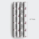 Aspen & Arlo White 2026 Graduate 6 Foot Wrapping Paper