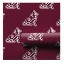 Aspen & Arlo Maroon Reveille 6 Foot Wrapping Paper