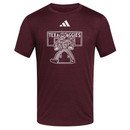 adidas maroon Texas Aggies T shirt featuring Ol’ Sarge graphic and Block T logo