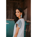 Women's Beaded Howdy Boot Earrings Women's Beaded Howdy Boot Earrings