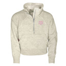 Garb Texas A&M Aggies youth cream quarter zip pullover with pink logo