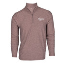 Antigua Texas A&M Aggies light maroon quarter zip pullover with script Aggies logo