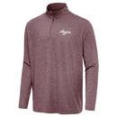 Antigua Texas A&M Aggies light maroon quarter zip pullover with script Aggies logo