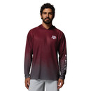 Columbia Men's Maroon Gradient Long Sleeve Hoodie Tee