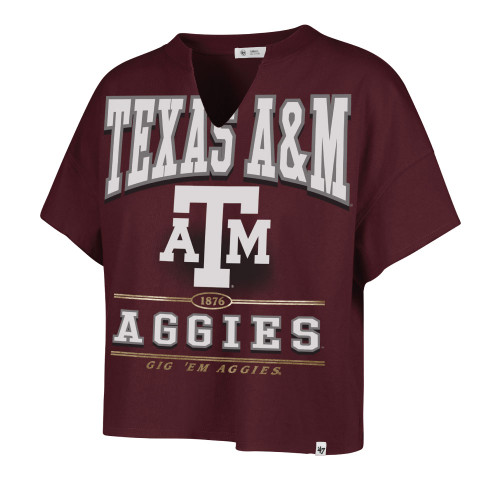 '47 Brand Women's Dark Maroon Oversized Elation Tee