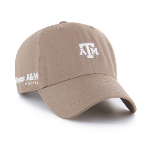 47 Brand Khaki Block ATM Clean Up Adjustable Cap - Maroon U