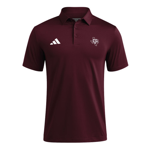 Adidas Texas A&M Aggies maroon polo shirt