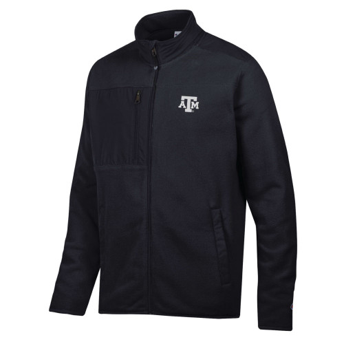 Champion Texas A&M Aggies black full zip jacket with ATM logo