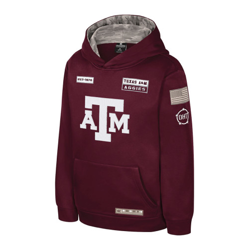 Colosseum Youth Maroon OHT Company Pullover Hoodie