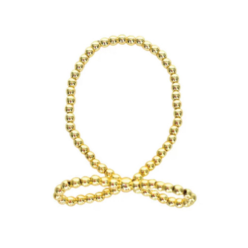 Coco's Beads & Co. Gold Clara Bow Beaded Bracelet