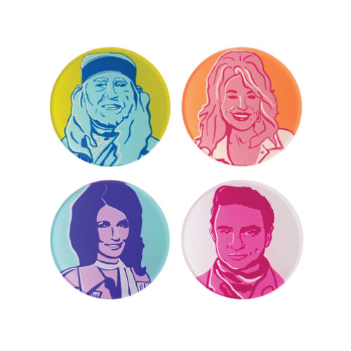 Tart By Taylor Set of 4 Country Legends Coasters