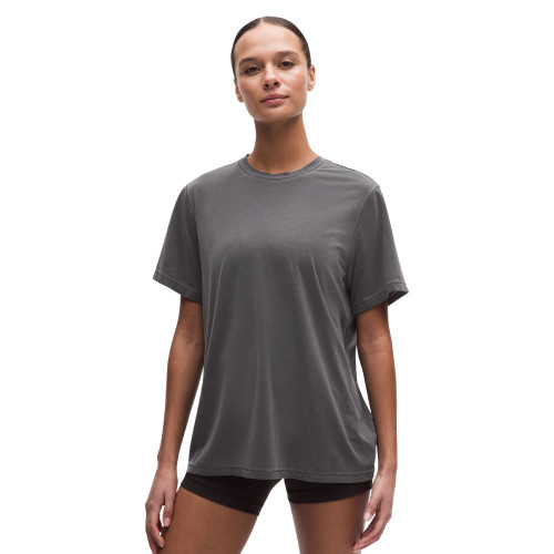 lululemon gray relaxed short sleeve tee for women