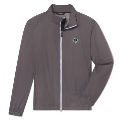 Fairway & Greene Texas A&M Aggies gray full zip lightweight jacket with chest logo.