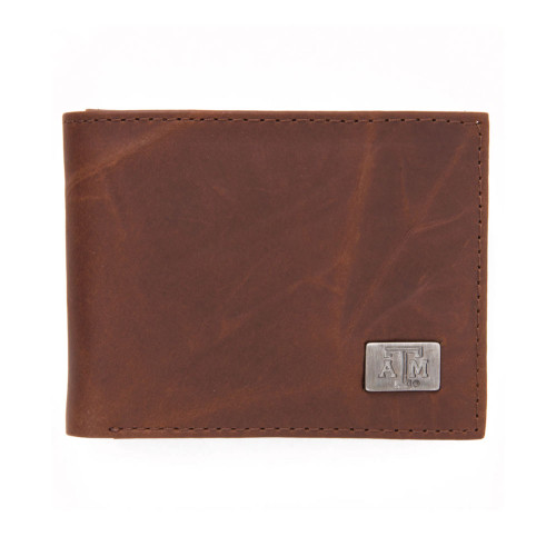Eagles Wings Brown Leather Bi-Fold Wallet
