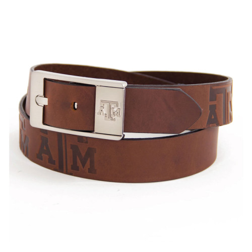 Eagles Wings Brown Leather Brandish Belt