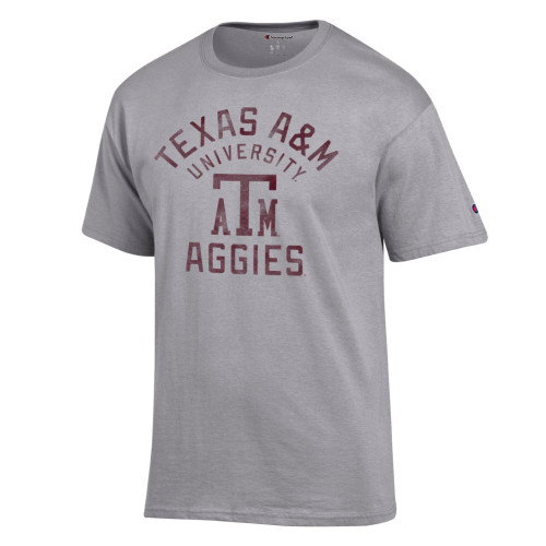Champion Grey Vintage A&M Short Sleeve Tee
