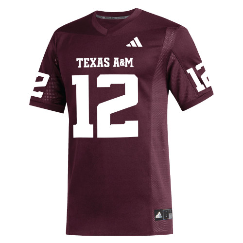 2025 Maroon Replica Football 12 Jersey