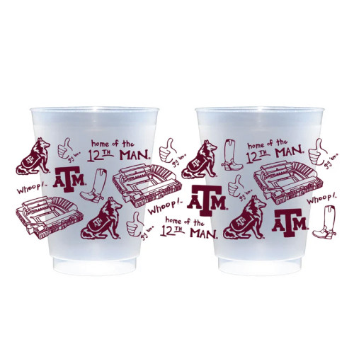 Victory Lap 8-Pack Texas A&M Shatterproof Cups