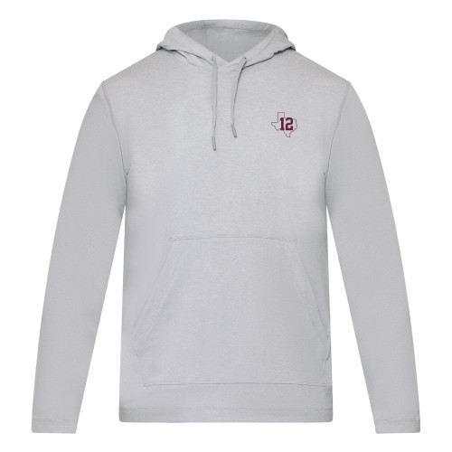 lululemon Men's Grey Soft Jersey Hoodie - Aggie Inspired Lonestar 12
