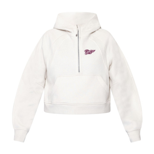 lululemon Women's Ivory Scuba 1/2 Zip Hoodie - Aggie Inspired Gameday Pennant