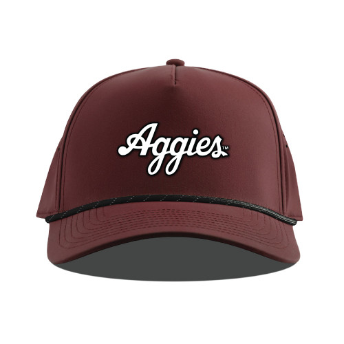 Branded Bills Texas A&M Aggies maroon snapback hat featuring white Aggies script on the front