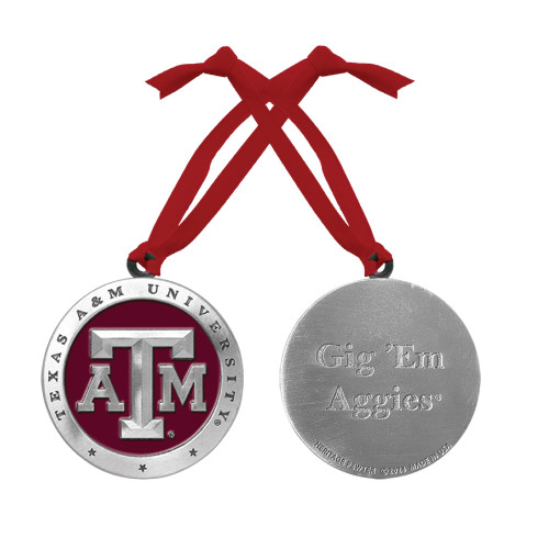 Heritage Texas A&M Pewter Ornament