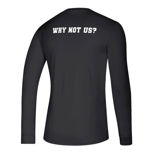 Adidas Black Why Not Us Rev Volleyball Long Sleeve Tee - Maroon U