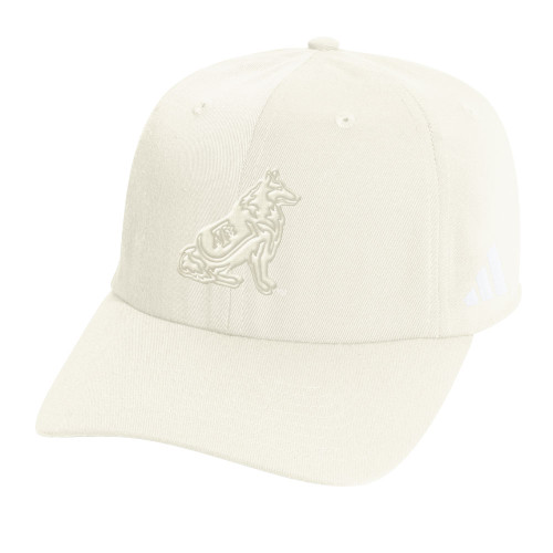Adidas Texas A&M Aggies cream adjustable hat with tonal Reveille embroidery