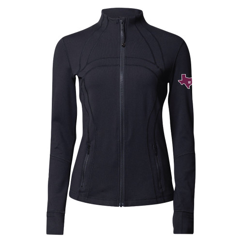 lululemon Black Define Luon Jacket - Texas 12 Sleeve - Maroon U
