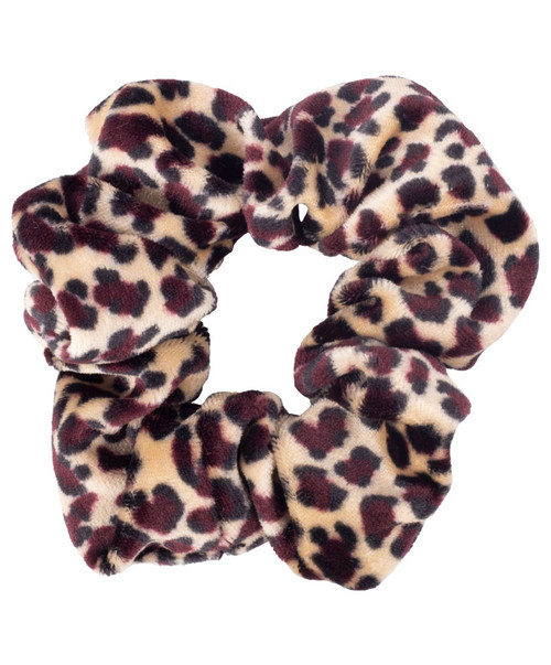 Women's Leopard Velvet Scrunchie