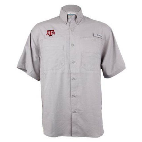 Columbia Men's Grey Tamiami Short Sleeve Shirt Extended Sizes