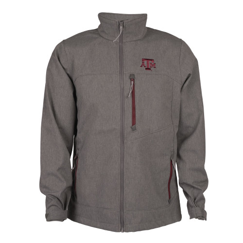 Columbia Men's Gray Ascender III Softshell Full-Zip Jacket - Maroon U