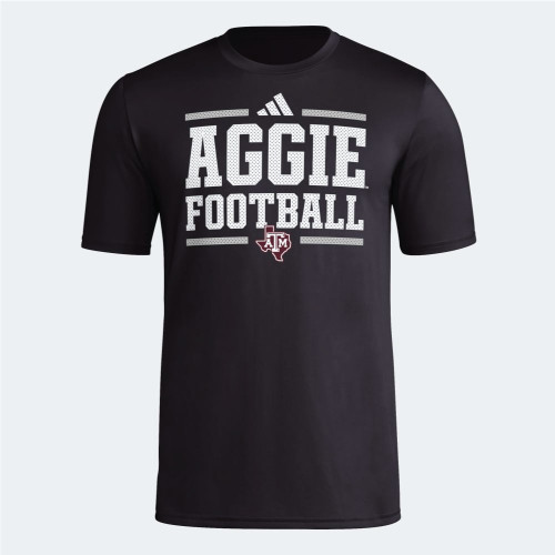 Adidas Black Football Pregame Tee